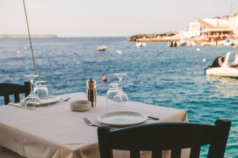 Restaurante en Santorini