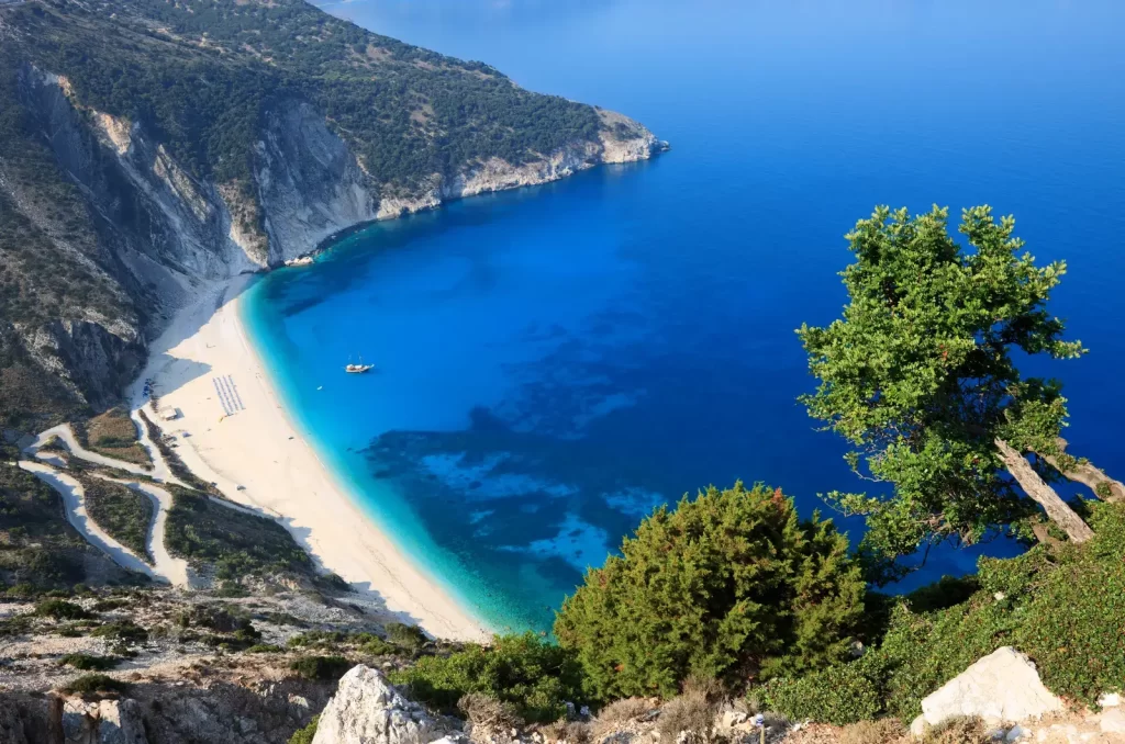 Myrtos Beach, una de las más bonitas de Grecia
