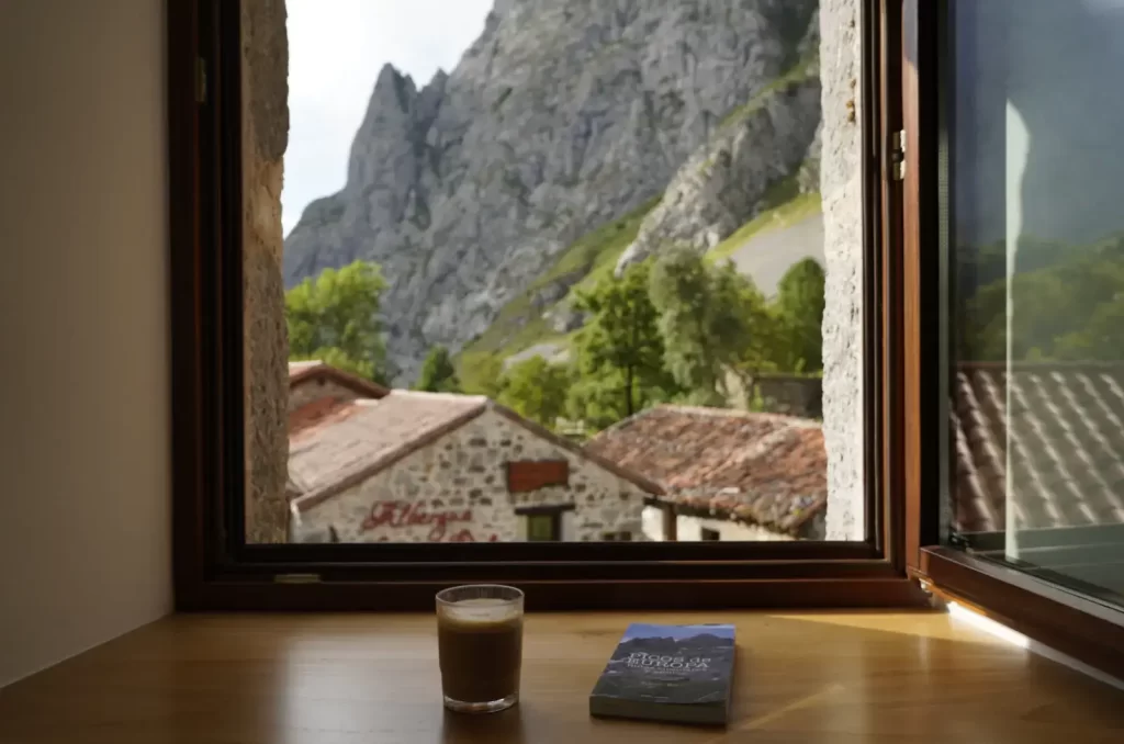 Vistas desde el alojamiento Aldea de Bulnes