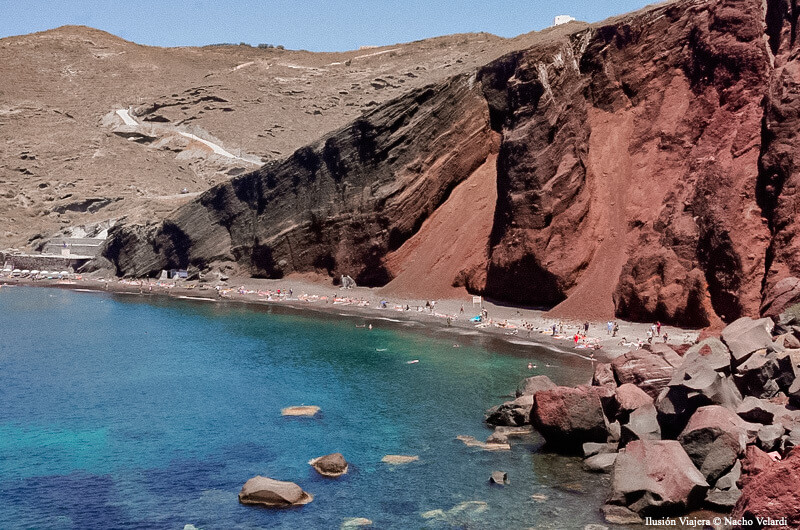 La Playa Roja de Santorini