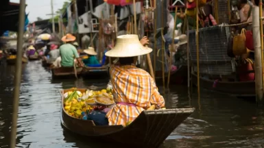 Mercados flotantes de Tailandia
