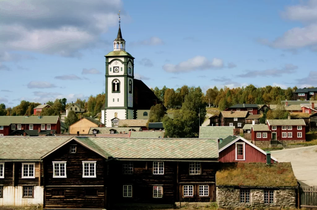 Roros, pueblo de Noruega
